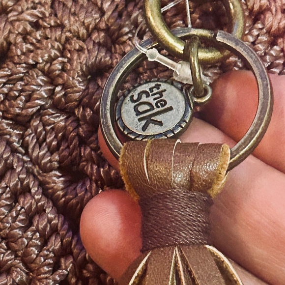 The Sak Handcrafted Crochet brown Crossbody - Picture 8 of 15